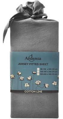 Picture of Ardenza Jersey Fitted Sheet 180-200x200cm Grey