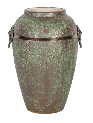 Picture of Home4you Leon Ceramic Vase 30cm Antique Green