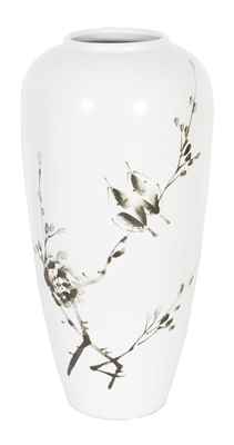 Picture of Home4you Yoko Ceramic Vase Birds H35cm White