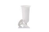 Show details for VASE PLUGED INTO THE GROUND D13X32,7cm WHITE
