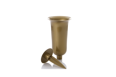 Picture of VASE PLUGED INTO THE GROUND D13X32,7cm GOLD.