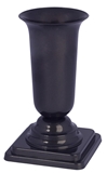 Show details for VASE CEMETERY WITH DARK GRAY FEET 34.5 CM