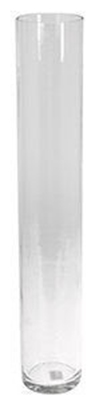 Picture of Verners Cylindrical Vase 10x60cm Transparent