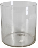 Show details for Verners Cylindrical Vase 26x25cm Transparent