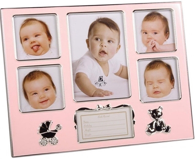 Picture of Poldom Photo Frame Baby Notes Pink