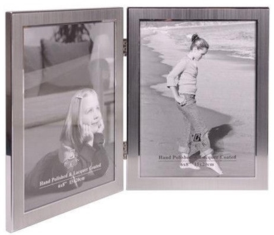 Picture of Poldom Photo Frame Double 15x20cm Silver