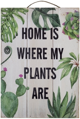 Picture of Home4you Wooden Printed Picture Country 25x35cm Plants 83766
