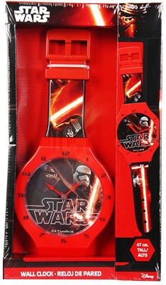 Picture of Verners Wall Clock Star Wars 47cm Red