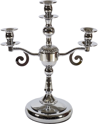 Picture of Home4you Candle Holder Kappa H36cm Silver