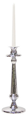 Picture of Home4you Simon Candlestick 34.5cm Platinum