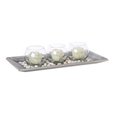 Picture of Candlestick set with candles 110173