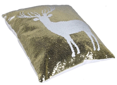 Picture of Glitter Decorative Pillow Deer 40x40cm