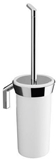 Show details for Gedy Karma Toilet Brush With Holder Chrome/White 3533/03-02