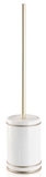 Show details for Gedy Olimpia Toilet Brush OM33 White/Gold