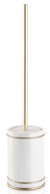 Picture of Gedy Olimpia Toilet Brush OM33 White/Gold