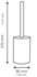 Picture of Ridder Toilet Brush Colours Gray