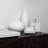 Picture of Spirella Soap Dish Roma White/Silver Stoneware