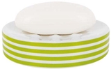 Show details for Spirella Soap Dish Tube Stripes Green