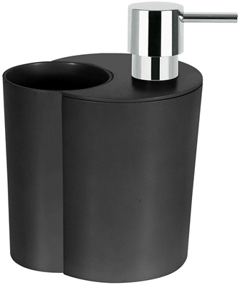 Picture of Spirella Soap Dispenser With Glass Sun&Moon Black