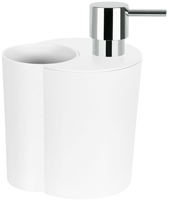 Picture of Spirella Soap Dispenser With Glass Sun&Moon White