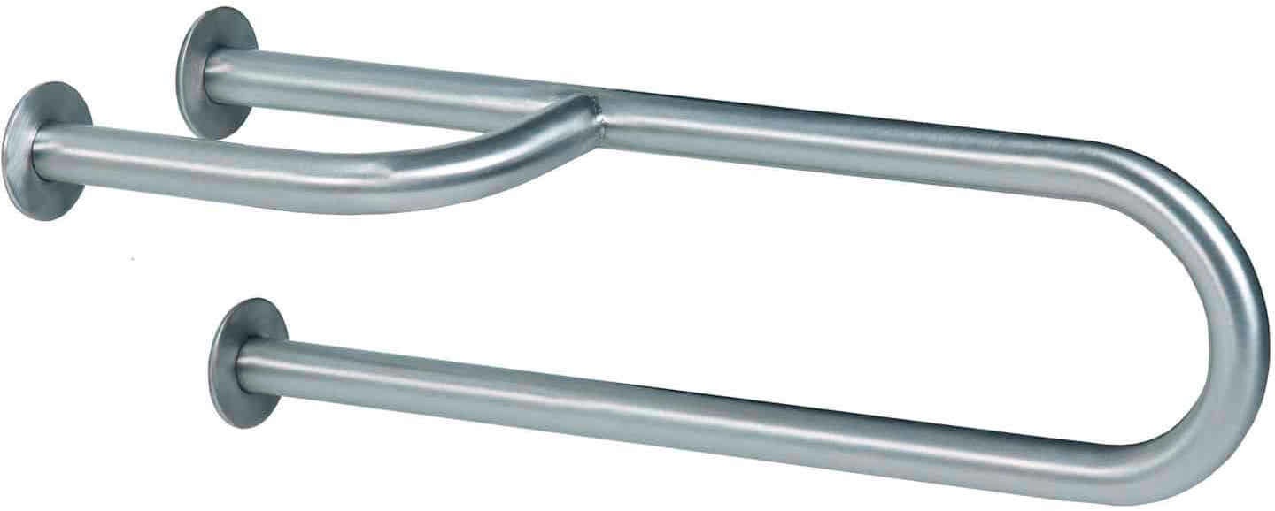 Stainless steel Wall/floor mounted grab bar bright finish-Mediclinics