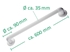 Picture of Ridder Eco Bath Handle 60cm White