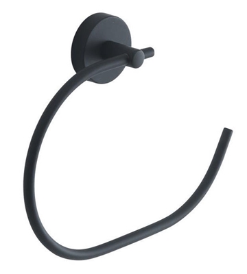 Picture of Gedy Eros Hand Towel Ring Black 2370-14