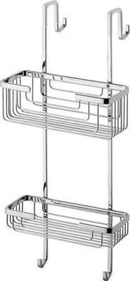 Picture of Gedy Wire Double Hanging Shower Basket Chrome 5683-13