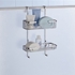 Picture of Gedy Wire Double Hanging Shower Basket Chrome 5683-13