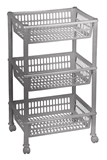 Show details for Plast Team Eco Trolley With 3 Baskets 39.4x29x16.5/68.5cm Grey
