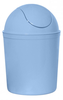 Picture of Plast Team Swing Round Waste Basket 21.3x21.3x31.5cm 5l Blue