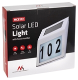 Show details for Maclean Wall Solar LED Lamp MCE172 White