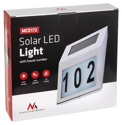 Picture of Maclean Wall Solar LED Lamp MCE172 White
