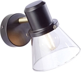 Show details for Brilliant Ronald Wall Lamp 25W E14 Black/Brass