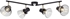 Picture of Brilliant Ronald Wall Lamp 4x25W E14 Black/Brass