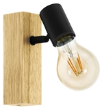 Show details for Eglo Townshend 3 Spotlight 60W E27 Brown/Black