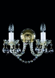 Show details for Wall lamp Artglass Karin II 2x40W E14