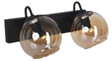 Show details for Verners Kurt Wall Lamp 2x40W E14 Black