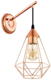 Show details for Verners Tarbes Wall Lamp 60W E27 Copper