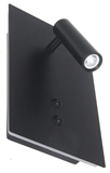 Show details for Verners Wale 2 Wall Lamp 14W LED Black