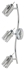 Picture of Lampa Adrilux Shaun-3, 3X40W G9