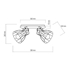 Picture of CEILING LAMP ALANO BLACK 2121 2X60W E27