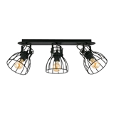 Show details for CEILING LAMP ALANO BLACK 2122 3X60W E27