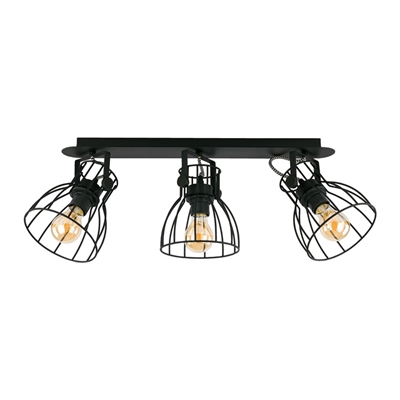 Picture of CEILING LAMP ALANO BLACK 2122 3X60W E27