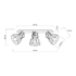 Picture of CEILING LAMP ALANO BLACK 2122 3X60W E27
