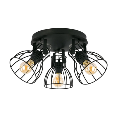 Picture of CEILING LAMP ALANO BLACK 2123 3X60W E27