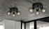 Picture of CEILING LAMP ALANO BLACK 2123 3X60W E27