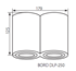 Picture of SPOTLAMPA KANLUX BORD DLP-250-W GU10