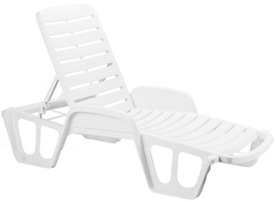 Picture of Tanning chair Verners Lettino White, 1920x710x1000 mm