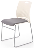 Show details for Visitor chair Halmar Cali White / Gray